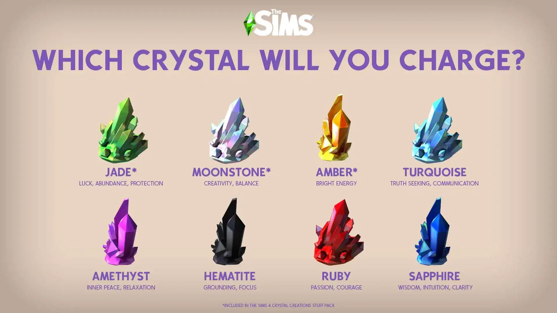8 หินนำโชคใน The Sims Crystal Creations ที่หาได้ในชีวิตจริง มาดูและซื้อใส่ตามกันเถอะ