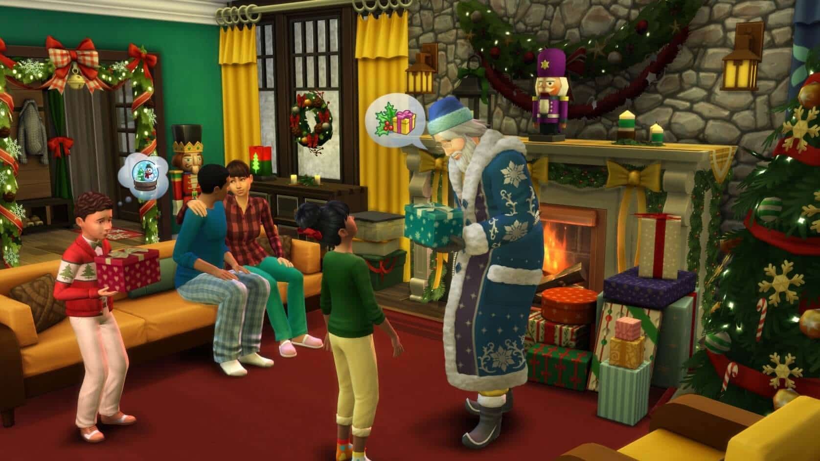 ฉากฉลองเทศกาลในเกม The Sims 4: Seasons