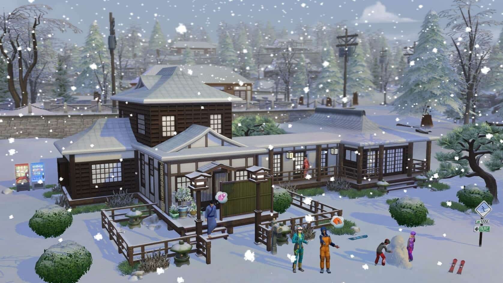 TS4 Snowy Escape Media Hero Tile 16x9