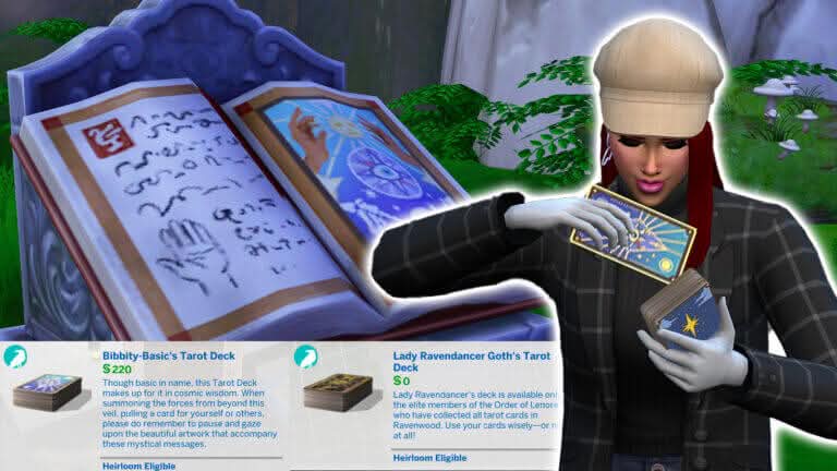 คู่มือการใช้งาน 26 ไพ่ทาโร่ต์ ใน The Sims 4 Life and Death
