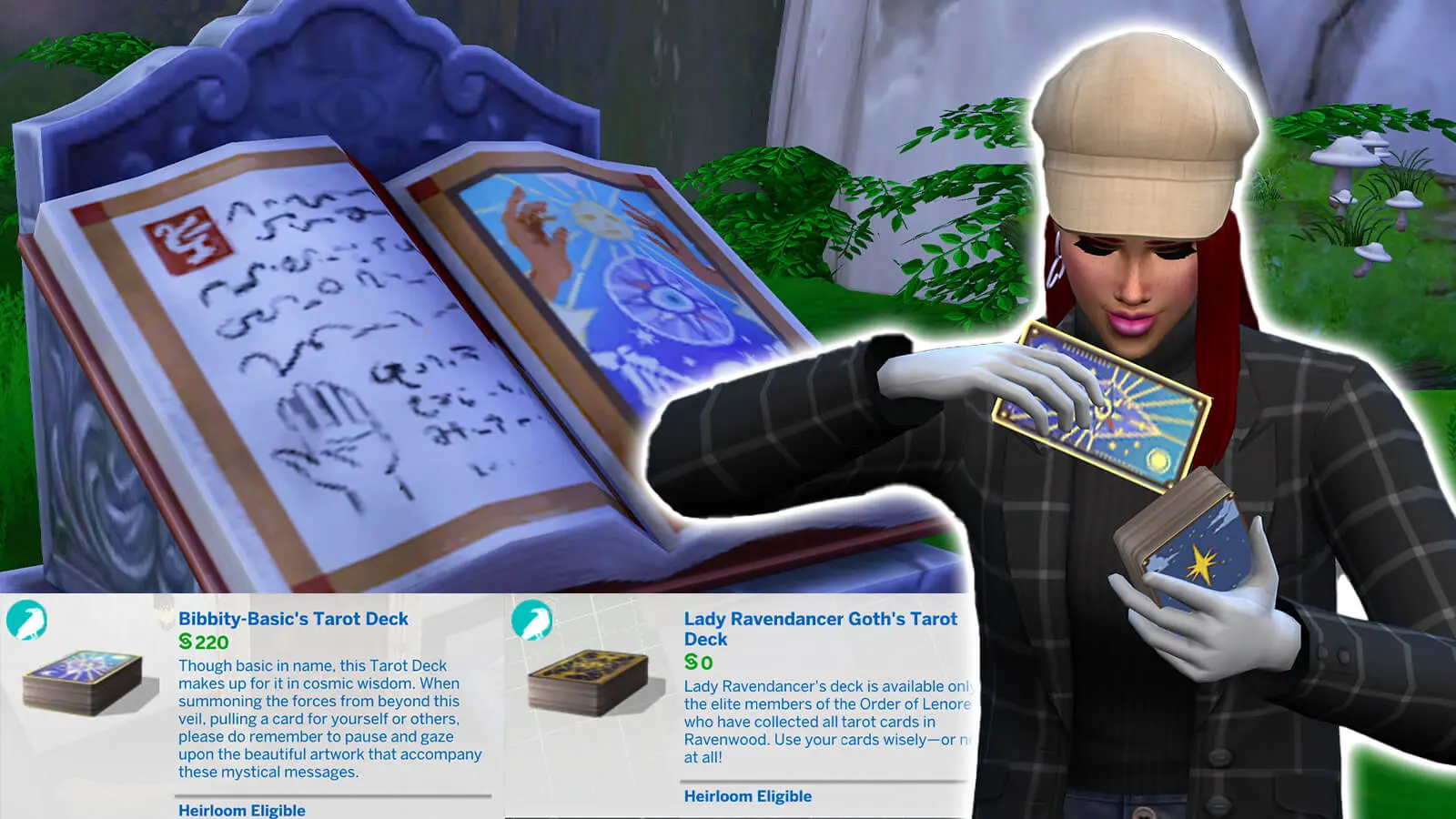 คู่มือการใช้งาน 26 ไพ่ทาโร่ต์ ใน The Sims 4 Life and Death