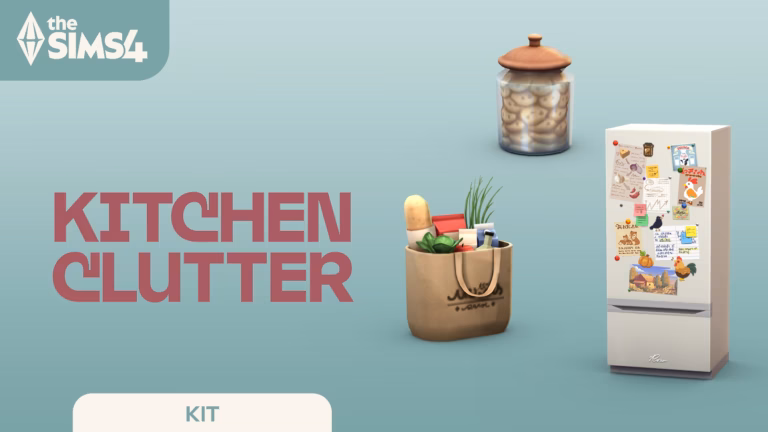 The Sims 4 Kitchen Clutter Kit key art
