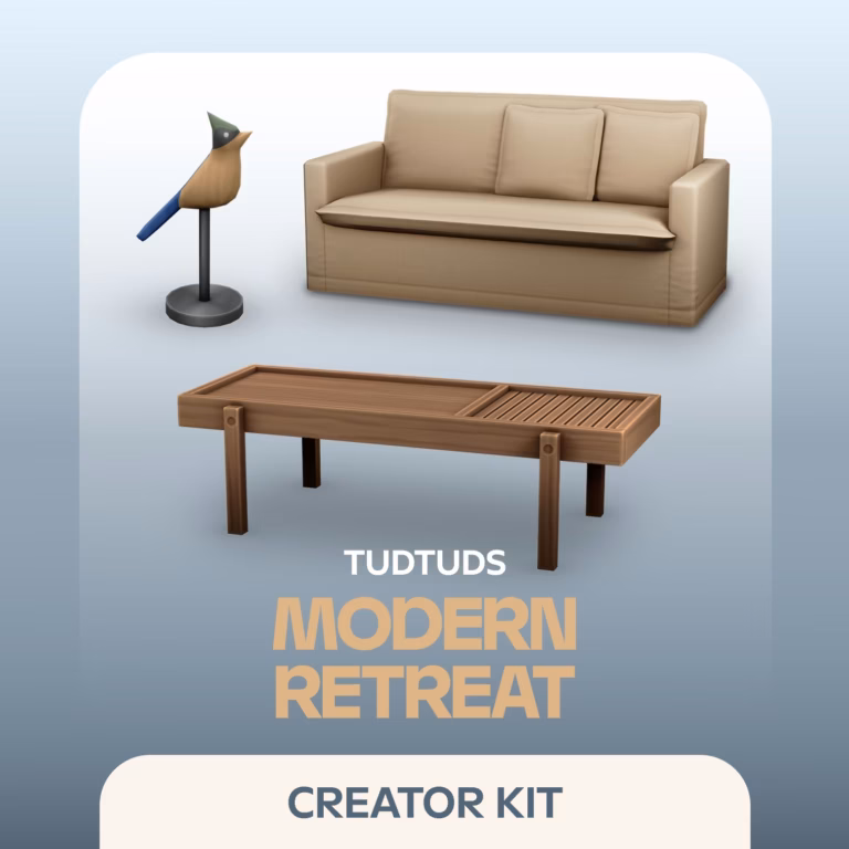 The Sims 4: Modern Retreat Kit pack art