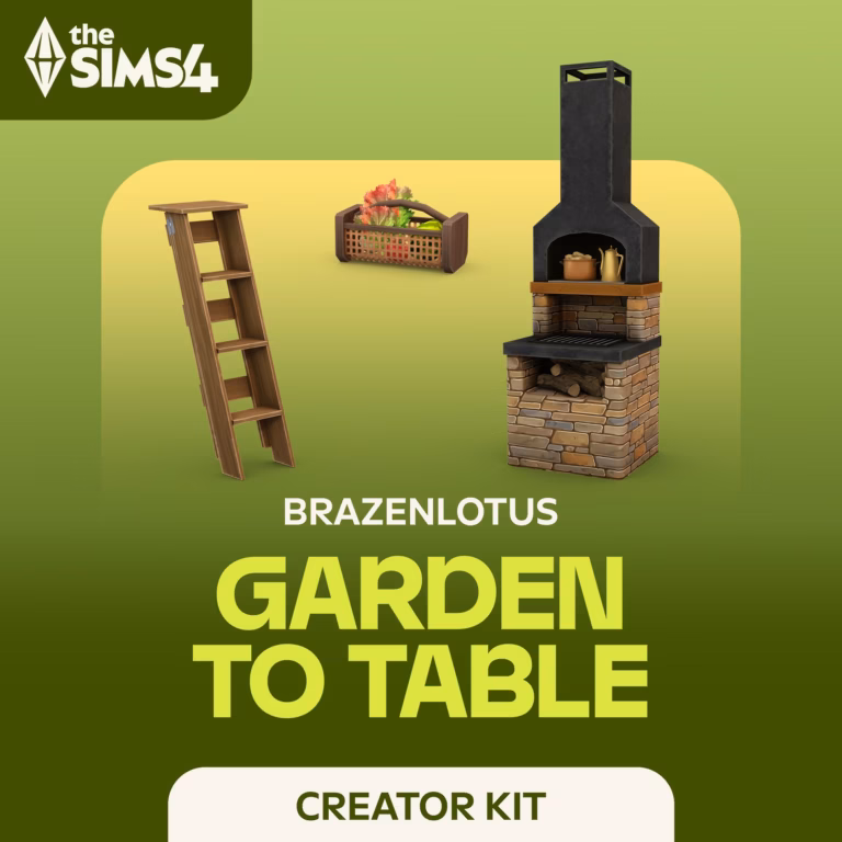 The Sims 4 Garden to Table Kit official artwork