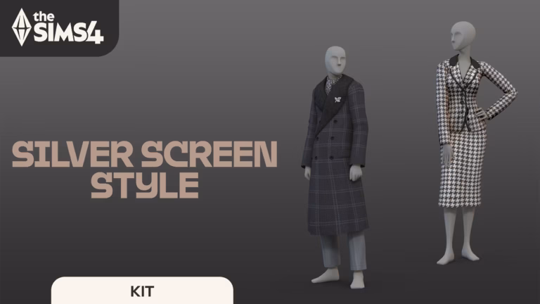 The Sims 4 Silver Screen Style Kit EA official art