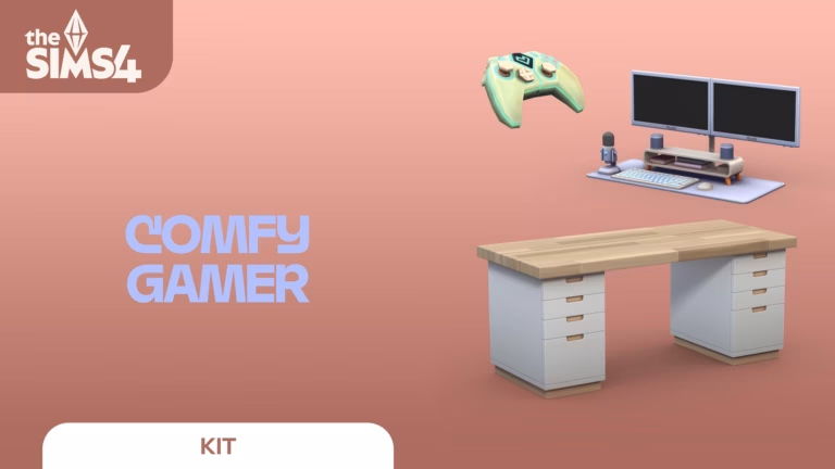 The Sims 4: Comfy Gamer Kit Official Pack Art