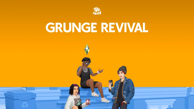 The Sims 4 Grunge Revival Kit Official Pack Art