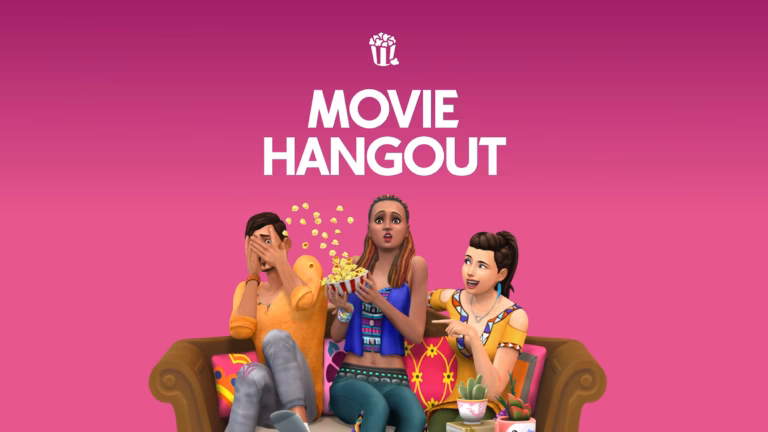 The Sims 4 Movie Hangout Stuff Pack Art