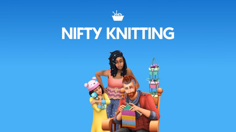The Sims 4 Nifty Knitting Stuff Pack Art