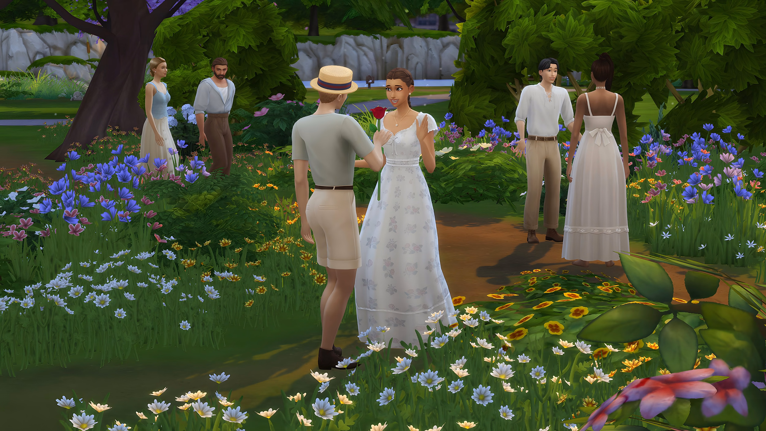 ภาพสกรีนช็อตทางการของ Prairie Dreams Kit แสดงลุคแฟชั่นสไตล์คันทรีวินเทจในเกม