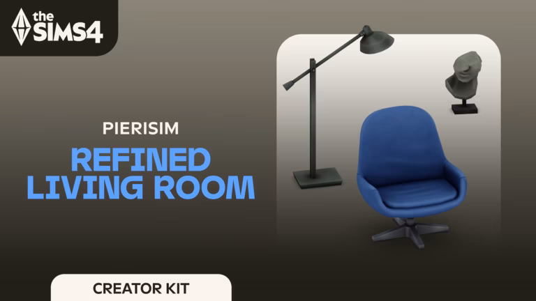 The Sims 4: Refined Living Room Kit pack art