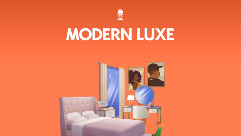 The Sims 4 Modern Luxe Kit Official Pack Art