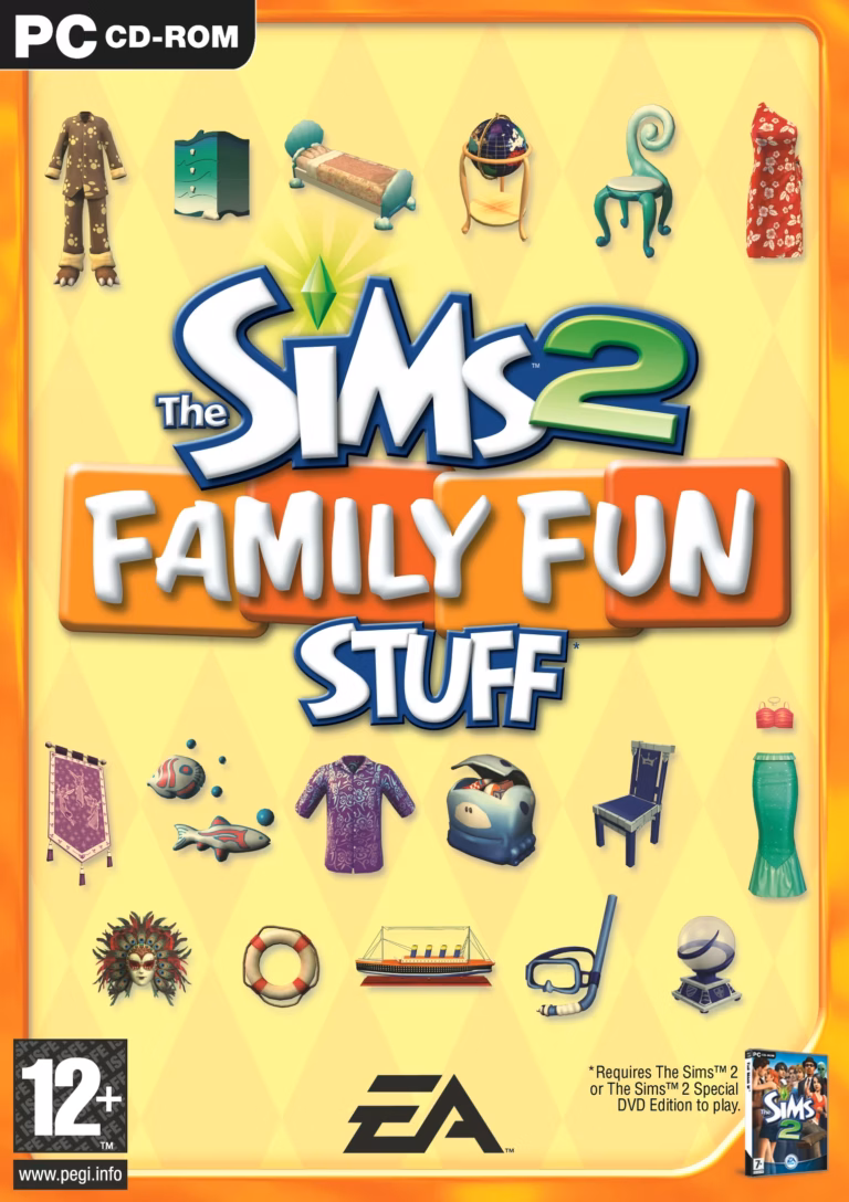 กล่องเกม The Sims 2: Family Fun Stuff