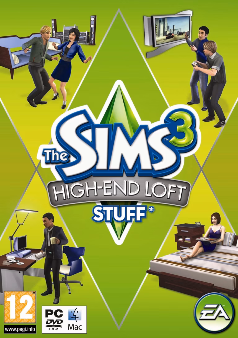 ปกกล่อง The Sims 3: High-End Loft Stuff