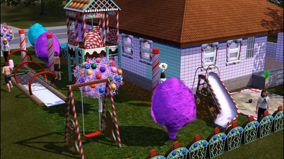บรรยากาศในเกมจาก The Sims 3: Katy Perry's Sweet Treats