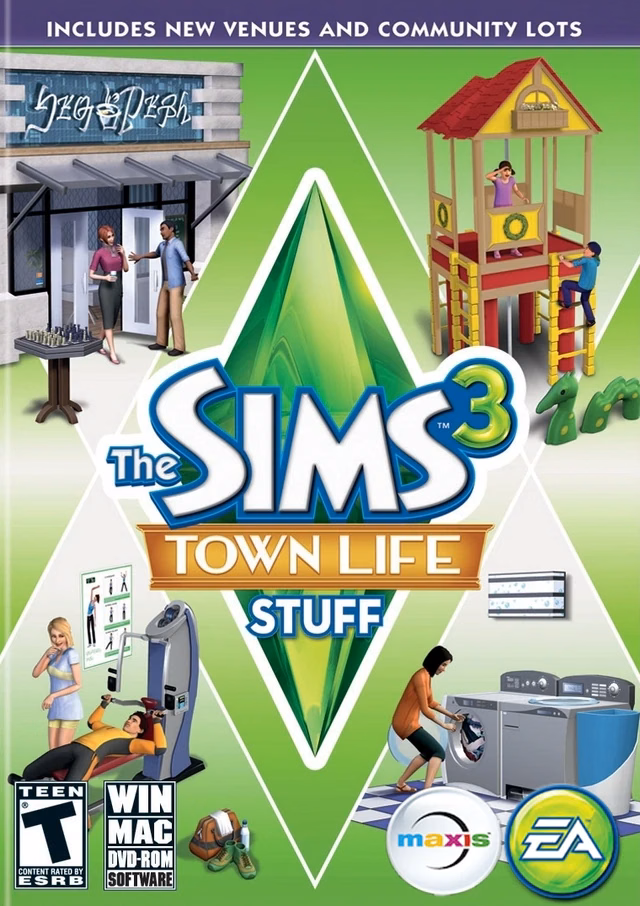 The Sims 3: Town Life Stuff box art