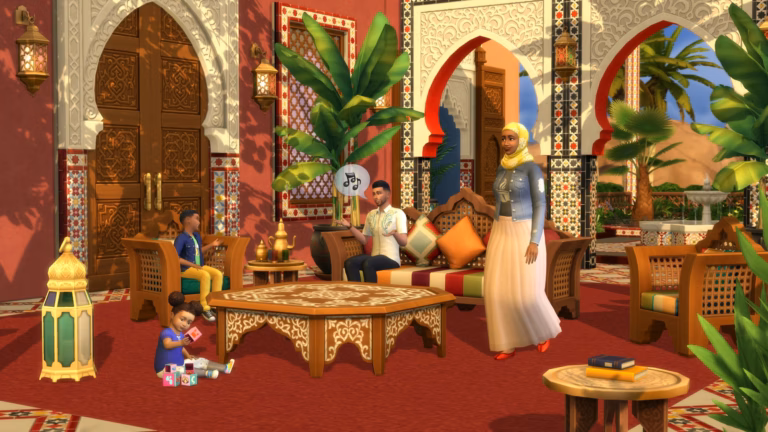 The Sims 4 Courtyard Oasis Kit hero tile