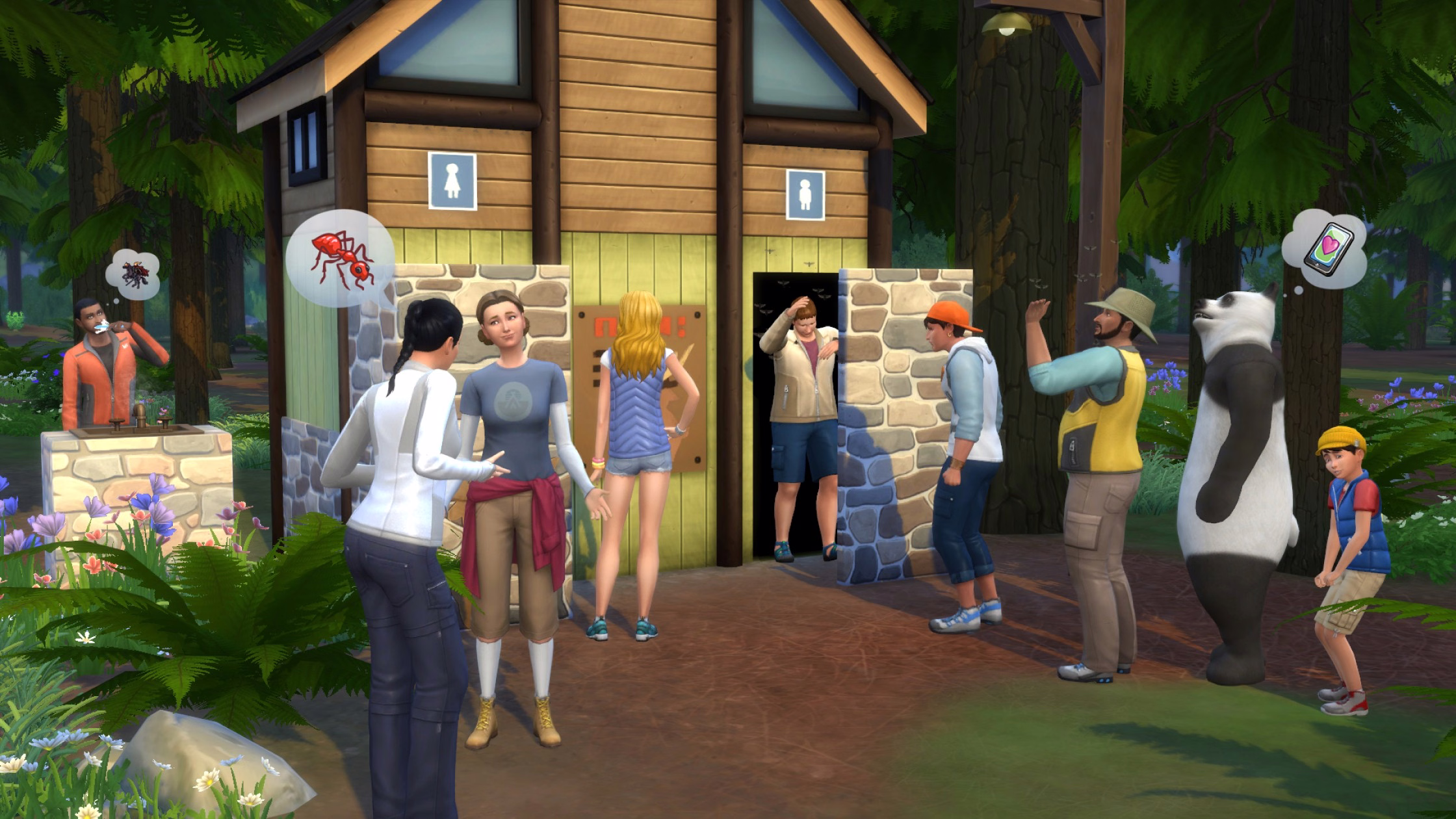 ภาพทางการของ The Sims 4: Outdoor Retreat บรรยากาศแคมป์ปิ้งกลางป่า