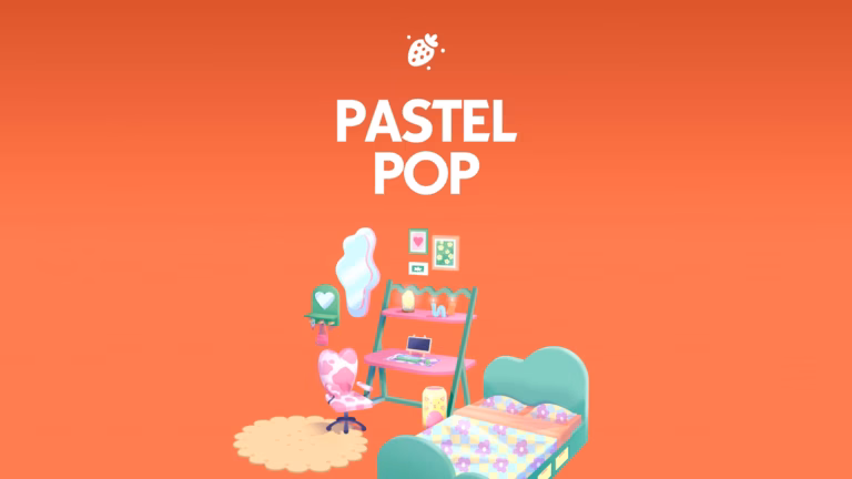 The Sims 4 Pastel Pop Kit key art