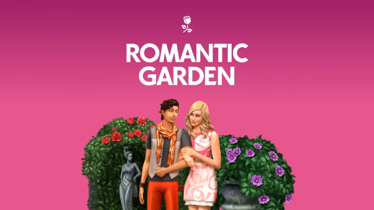 The Sims 4 Romantic Garden Stuff ภาพปกทางการ