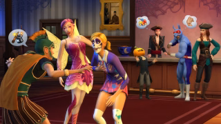 ชุดคอสตูมฮาโลวีนและของตกแต่งจากแพ็ค Spooky Stuff บนเวอร์ชันคอนโซล