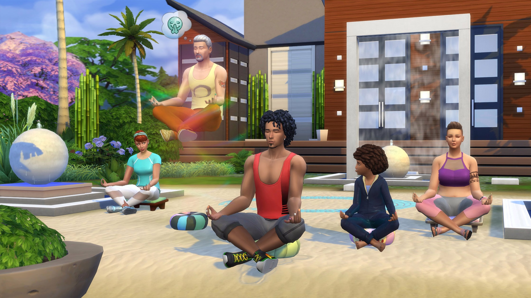 ภาพปกอย่างเป็นทางการของ The Sims 4: Spa Day
